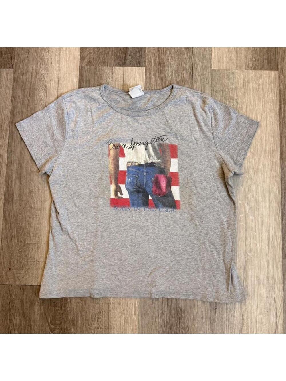Vintage 90s Bruce Springsteen Born in the USA gray Winterland women’s size XL